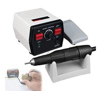 50K RPM Handpiece Micromotor Polisher, Electric Micromotor, Polishing Machine with Foot Pedal Speed Control, Mini Grinder for Jewelry Ceramics Woodcarving-2.35mm