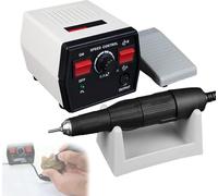 50K RPM Handpiece Micromotor Polisher, Electric Micromotor, Polishing Machine with Foot Pedal Speed Control, Mini Grinder for Jewelry Ceramics Woodcarving-2.35mm/3mmgeneral