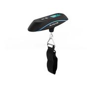 50kg Carry-On Luggage Scale, Portable Electronic Hook Scale for Small Packages(Svart)