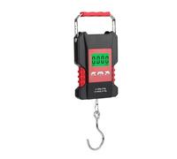 50kg Digital Hanging Hook Scale - LCD, USB Rechargeable, 1.5M Tape, Waterproof, Sturdy & Safe Electronic Luggage Scale