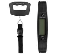 50kg Digital Luggage Scale with Backlit LCD, 0.01kg Accuracy, Tare & Unit Switch - Compact ABS Bag Weighing Scale