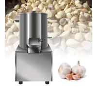 50kg/H Garlic Peeling Machine + Net Bag, Pneumatic Garlic Peeler, Stainless Steel Electric Garlic Separator, for Restaurants, Barbecues, Hotels