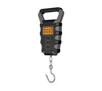 50Kg Hanging Scale With Ruler, Digital Portable Fish Hook, Electronic Weighting Luggage LED Display for Construction, Factory(Grey)