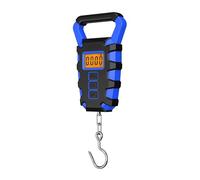 50Kg Hanging Scale With Ruler, Digital Portable Fish Hook, Electronic Weighting Luggage Scale LED Display Multiple Functions(Blue)
