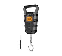 50Kg Hanging Scale With Ruler Digital Portable Fish Hook Electronic Weighting Luggage Scale LED Display Balance(Gris)