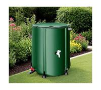50L Collapsible Rainwater Harvesting Barrel - Portable PVC Water Tank Eco-Friendly Flexible Design for Efficient Water Storage & Collection (Green)