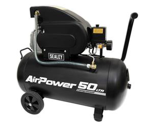 50L Direct Drive Compressor 2HP Auto Pressure Cutout Switch Workshop Use