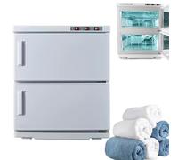 50L Hot Towel Warmer Cabinet, Professional Towel Heater, with 2 Stainless Steel Trays & Removable Drip Tray, Fast Heating for Towels & Tools, for Massage Beauty Hotel Catering