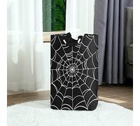 50L Laundry Basket Halloween Spider Foldable Laundry Hamper with Padded Handles Waterproof Durable Clothes Hamper Storage Basket for Clothes Organizer