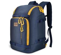 50L Ski Backpack - Water-resistant Ski Boot Bag for Men & Women, Ski Bag with Helmet Holder, Separate Compartments for Goggles, Gloves, Snowboard & Accessories, Durable Ski Carry On Backpack