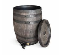50L Small Water Butt Barrel - Oak Effect - FREE UK P&P
