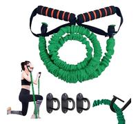 50LBS Resistance Bands - At Home Pilates Bar Equipment With Handle Strength Workout Gym Equipment Training Fitness Tubes Tension Bands for Pilates, Yoga, Physical Therapy, Stretch