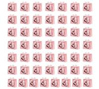 50lots Foldable Valentines Design Paper Bags Perfect for Gift Packaging and Portable Storage Solution Fold Gift Bags