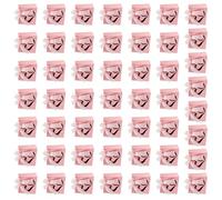 50lots Foldable Valentines Design Paper Bags Perfect for Gift Packaging and Portable Storage Solution Gift Wrap Bags