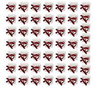 50lots Foldable Valentines Design Paper Bags Perfect for Gift Packaging and Portable Storage Solution Gift Wrap Bags