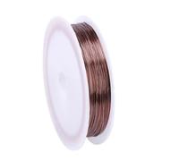 50M 0.4mm Flower Stems DIY Crafts Bendable Iron Wires For Jewelry Making(Coffee)