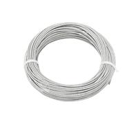 50M/100M 304 Stainless Steel Wire Rope Lifting Cable Clothesline Fixed Fences Staircase Armrest Rope Diameter 1-5mm for Garden Climbing Plants, Picture Hanging,Clothe(4.0mm,50M)