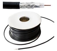 50M (164 Ft) - Rg59 Black Coaxial Cable For Cctv Video 75 Ohm Wire Reel Drum