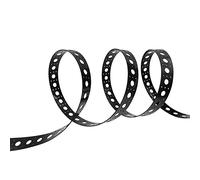 50m 164ft Black Mounting strip 1inch spacing, Suitable for 12mm RGB pixel nodes,HDPE Material 30mm width Plastic strips