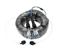 50m 2/4/6/8 Cores Outdoor Patchcord Singlemode Armored LC SC FC A SM LSZH TPU Waterproof Jumper Optical Fiber Extender 2C4C6C(2 cores TPU LC-LC)