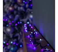 50m 2000 LED TreeBrights Christmas String Lights with Timer in Blue, White & Purple