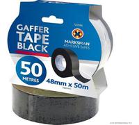 50M Gaffer Black Duct Tape Strong Reliable Strong Multipurpose Repair Adhesive
