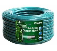 50m Garden Hosepipe Reel Heavy Duty Triple Layer Reinforced Watering Car Wash