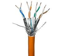 50m Low Smoke CAT7 S/FTP Cable LSZH Shielded Screened Pure Copper 23 AWG Data