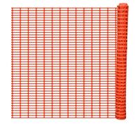50m Orange HDPE Barrier Net 100gsm for Construction Sites Gardens Sports Events Temporary Barrier High Visibility
