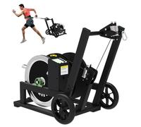 50M Physical Resistance Training Device, Strength Conditioning Trainer with LED Display, Elasticity Tension Strap, Improves Explosive Power and Endurance, for Running, Swimming, Jump