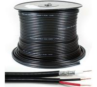 50M RG59 Coaxial & Power Shotgun Twin CCTV Cable 75 ohm Wire Reel Drum