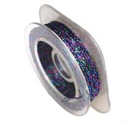 50M Rod Guide Wrapping Thread Fishing Rod Building Thread for Braided Line Guide Ring Fixing Polyester Fiber (500D Colorful F)