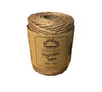 50M Spools - Everlasto Single Twist Soft Cotton Coloured Macrame Craft Twine 38/6 (4mm approx) (Apricot)