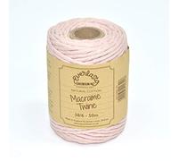 50M Spools - Everlasto Single Twist Soft Cotton Coloured Macrame Craft Twine 38/6 (4mm approx) (Cherry)
