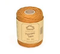 50M Spools - Everlasto Single Twist Soft Cotton Coloured Macrame Craft Twine 38/6 (4mm approx) (Sahara Sand)
