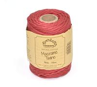 50M Spools - Everlasto Single Twist Soft Cotton Coloured Macrame Craft Twine 38/6 (4mm approx) (Terracotta)