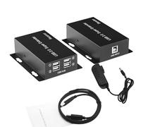 50M USB2.0 Network Cable Extender Over Ethernet Rj45 Cat5e/6/7 Cable Set USB2.0 Super Transceiver Kit