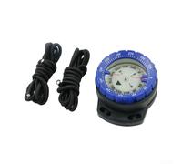 50M Waterproof Scuba Diving Magnetic For Accurate Bearings Rust Proof Strap Large Viewing Window Tiltable Up To 30 Degrees Glow In The Dark For Night Visibility(Blue)