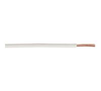 50m White Automotive Cable - 25 Amps - Thin Walled - Single Core Conductor