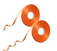 50m X 2 Rolls Orange Ribbon for Balloons, Mooshy Orange Curling Ribbon 5mm String for Balloons Birthday Wedding Christmas Festival Party Decorations Gift Crafts Wrapping Flower