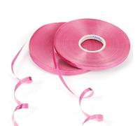 50m x 2 Rolls Shiny Rose Gold Curling Ribbon - Gift Wrapping, Christmas Birthday Crafts, Wedding Party String, Rose Pink 5mm