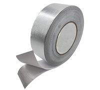 50m x 50mm Glass Fiber Aluminum Foil Tape Self Adhesive Tape, Heat Insulation High Temperature Resistant Waterproof Leak Tape