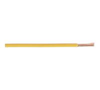 50M Yellow Automotive Cable - 25 Amps - Thin Walled - Single Core Conductor