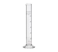 50ml Academy Measuring Cylinder | Borosilicate Glass 3.3 | White Graduation Markings | Class B Cylinders | 10ml to 1000ml | Accurate to 0.5ml | Size 50 ml