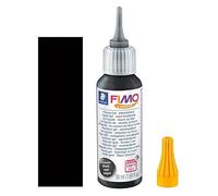 50ml Black Deco Gel Liquid Oven Hardening Decorating Gel Fluid Consistency for Polymer Clay Modelling Drawings Grouting Silicone Moulds Compatible with All Fimo Clay