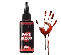 50ml Fake Blood Makeup, Halloween Faux Props, Stage Plasma with Realistic Feature, Costume Accessory, Makeup Product with Build, Fake Blood for Film and Haunted Houses Halloween Fakes Bloods