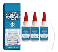 50ml Freezer Drawers - Strong Adhesive for Refrigerator Drawers | Refrigerator Drawer Glue,Strong Adhesive for RefrigeratorDrawers,Low Temperature Resistant, Transparent Glue Layer