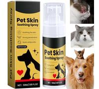 50ml Pet Skin Treatment Spray,Pet Skin Soothing Spray for Itchy,Itch Relief Sprays & Hot Spot Treatment,Dog Skin Irritation Treatment,Dogs Skin Repair Spray,Nature Soothing Solution for Itchy Skin