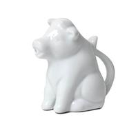 50Ml Porcelain White Cow Milk Jug With Handle Coffee Tea Creamer Non-Drip Spout