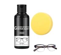 50ml Professional Scratch Remover Solution with Sponge - Eyeglass Lens Scratch Repair, Portable Formula for Clarity Restoration | Yellowing Peeling Cracks Missing Corners Home School Office Tra
